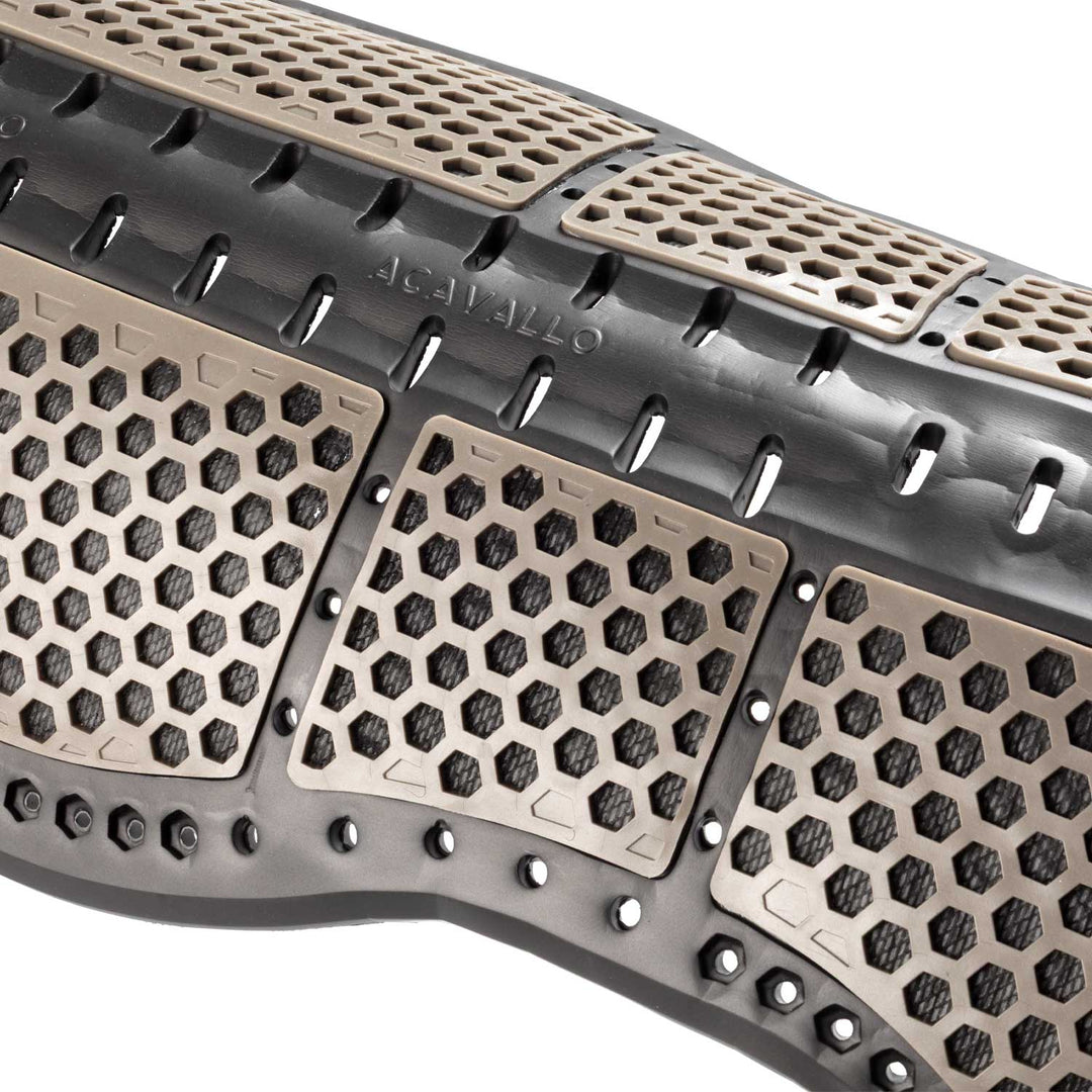 Acavallo Piuma Aero Balance EVA Gel Half Pad - Black/Walnut, view 8