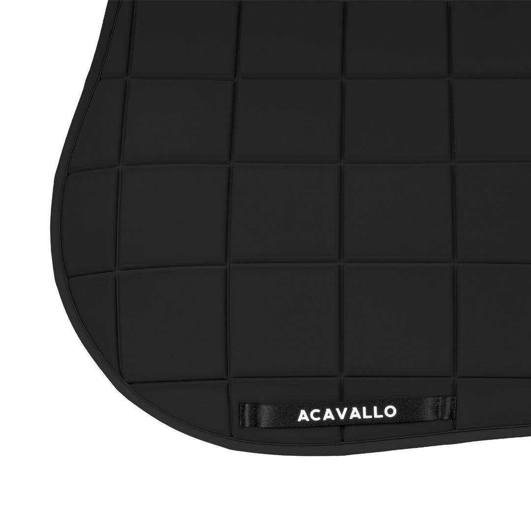 Acavallo Sublime Jump Saddle Pad with Square Quilting - Black, view 4