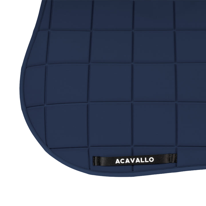 Acavallo Sublime Jump Saddle Pad with Square Quilting - Navy, view 4