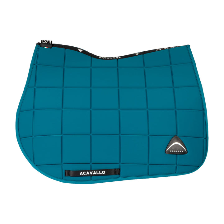 Acavallo Sublime Jump Saddle Pad with Square Quilting - Petrol, view 2