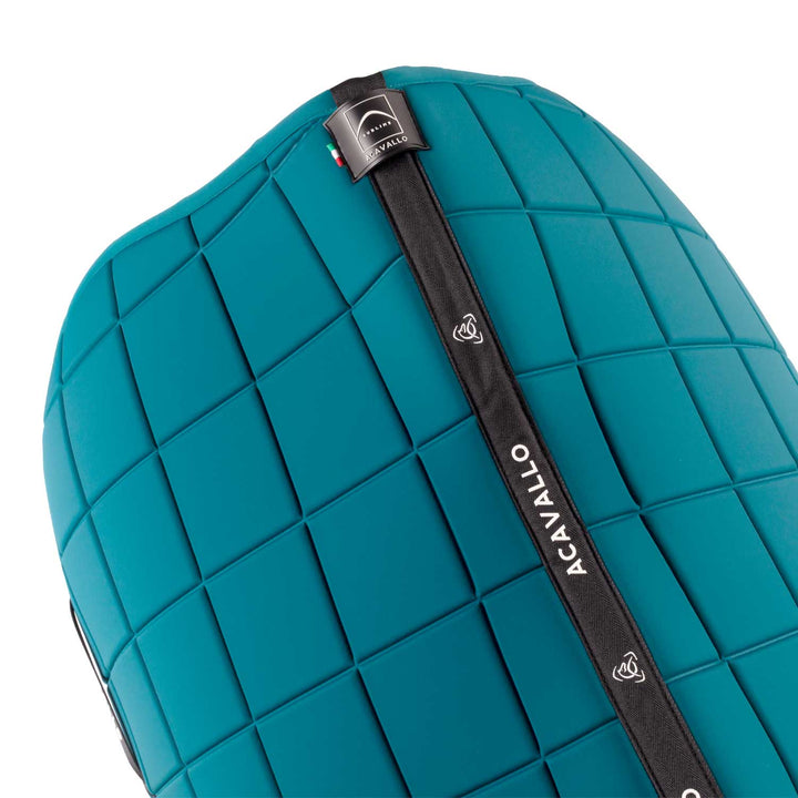Acavallo Sublime Jump Saddle Pad with Square Quilting - Petrol, view 3
