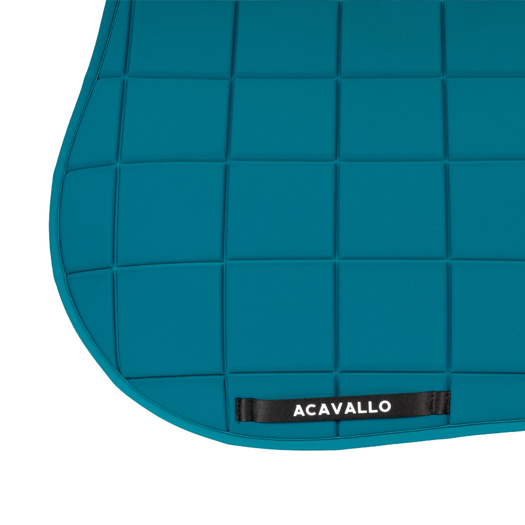 Acavallo Sublime Jump Saddle Pad with Square Quilting - Petrol, view 4