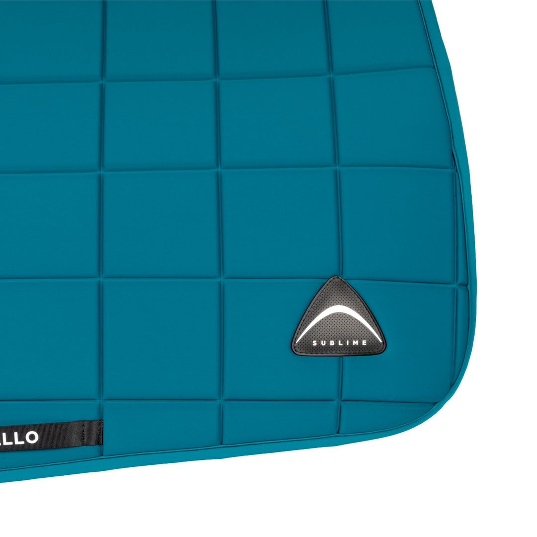 Acavallo Sublime Jump Saddle Pad with Square Quilting - Petrol, view 5