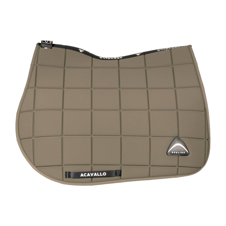 Acavallo Sublime Jump Saddle Pad with Square Quilting - Terra, view 2