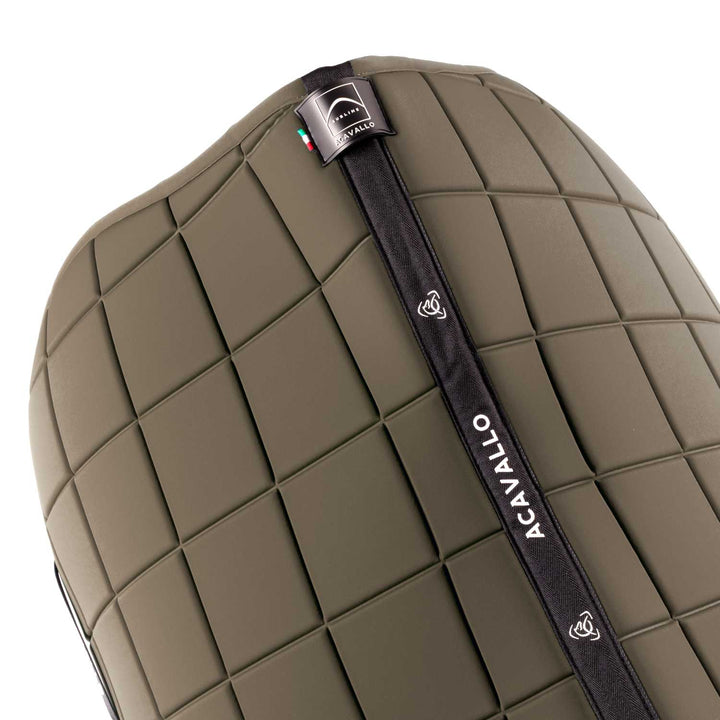 Acavallo Sublime Jump Saddle Pad with Square Quilting - Terra, view 3