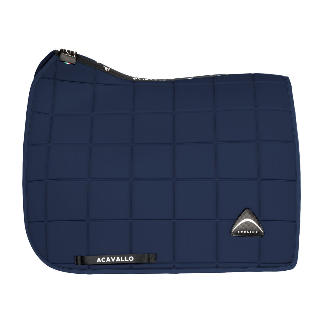 Acavallo Sublime Square Dressage Saddle Pad - Navy, view 2