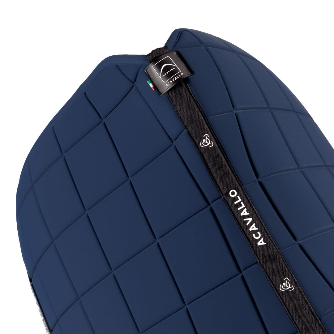 Acavallo Sublime Square Dressage Saddle Pad - Navy, view 3