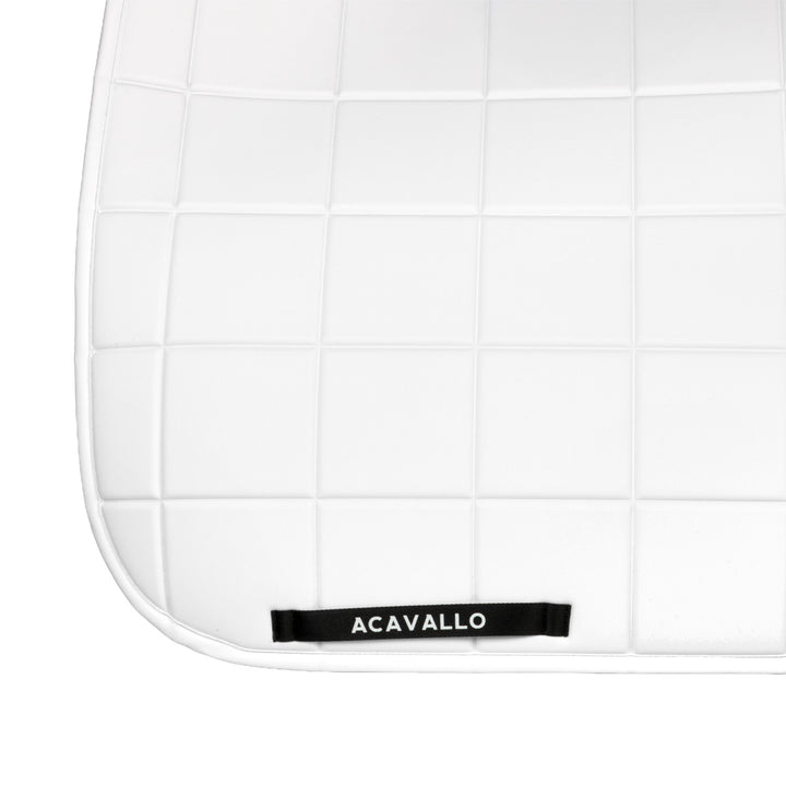 Acavallo Sublime Square Dressage Saddle Pad - White, view 4