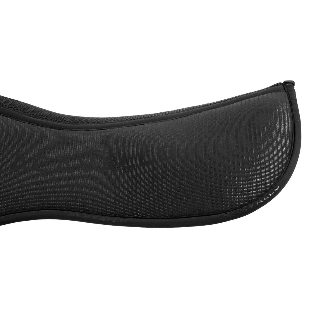 Acavallo Jumping Close Contact Memory Foam Half Pad with Extreme Grip - Total Black, view 7