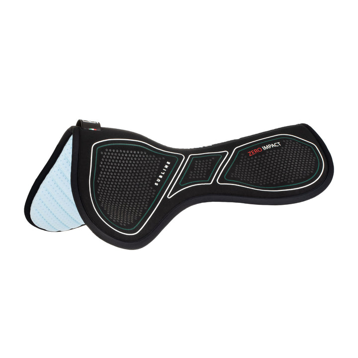Acavallo Sublime Zero Impact Slim Flat Half Pad - Black, front view