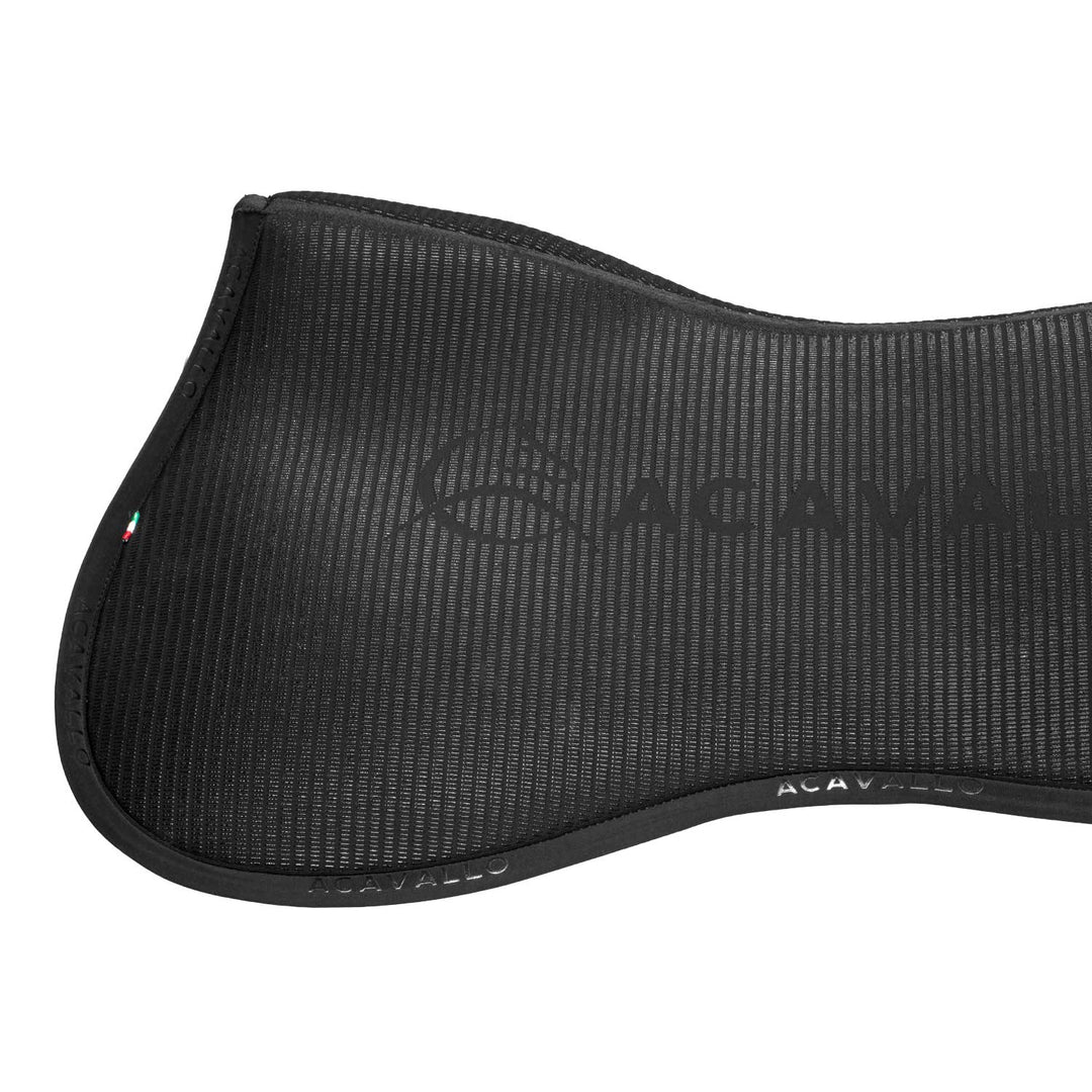 Acavallo Memory Foam Half Pad with Extreme Grip and Bamboo Lining - Total Black, view 6