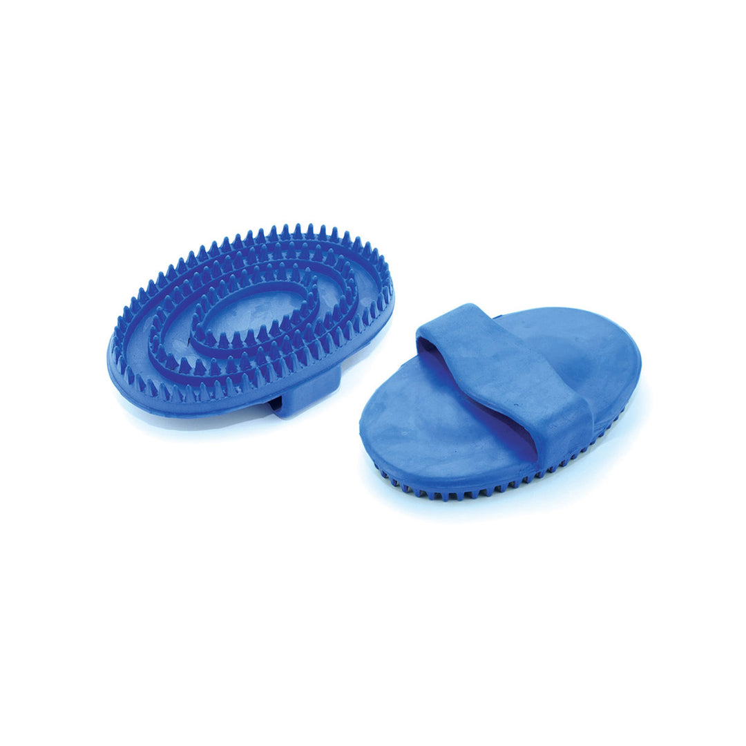 Umbria Equitazione Oval Rubber Curry Comb, front view