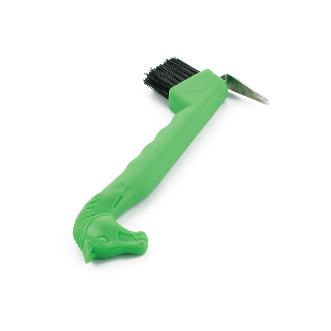 Umbria Equitazione Horse Head Hoof Pick with Brush, front view