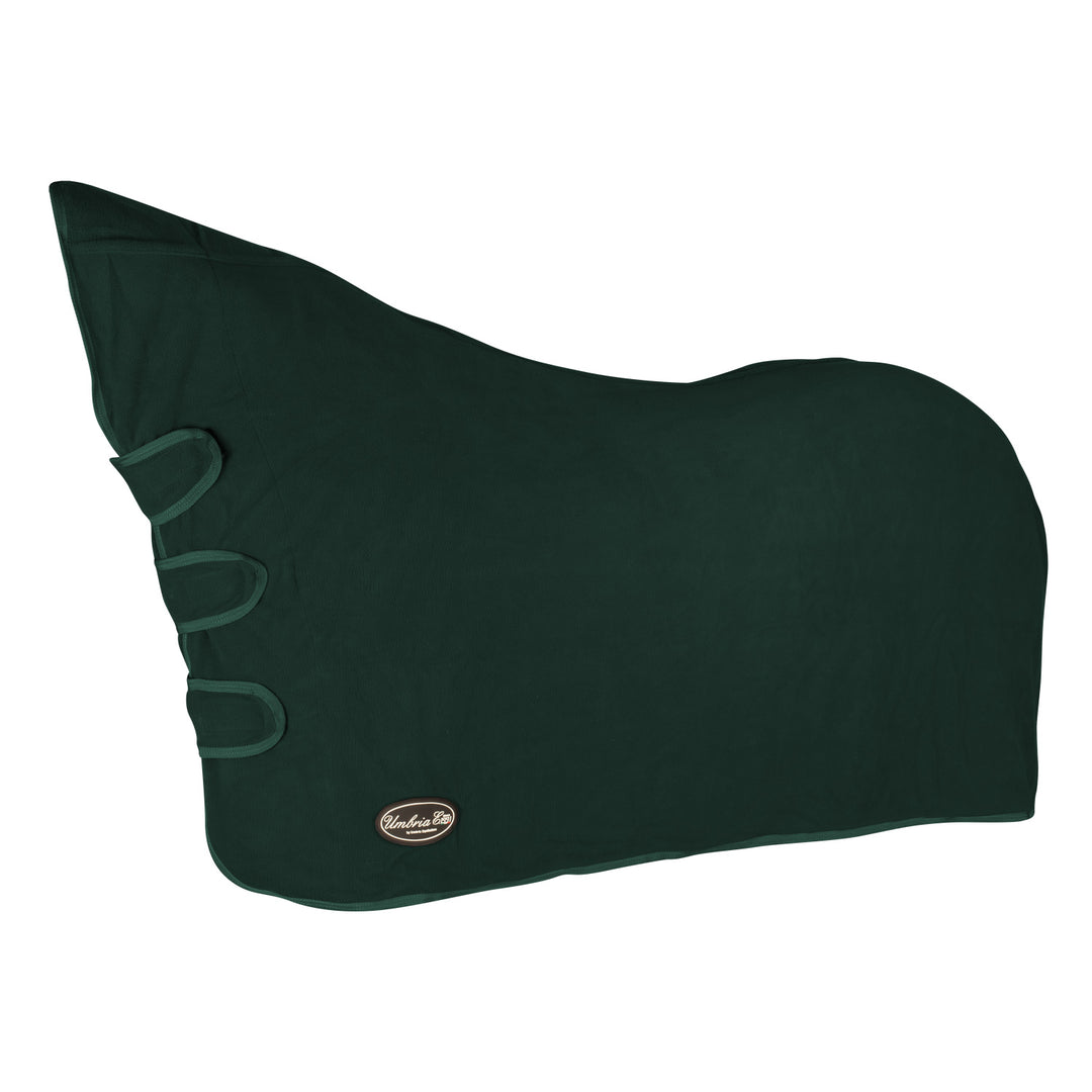 Umbria Equitazione Yukon Anti-Pilling Fleece Rug with Neck - Green, front view