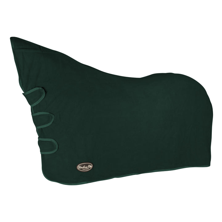 Umbria Equitazione Yukon Anti-Pilling Fleece Rug with Neck - Green, front view