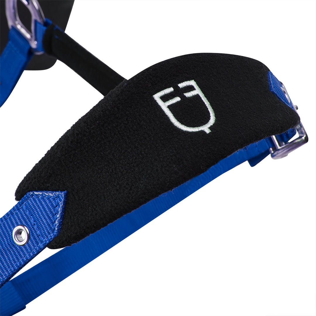 Equestro Fleece Padded Headcollar with Lead Rope - Royal Blue, view 5