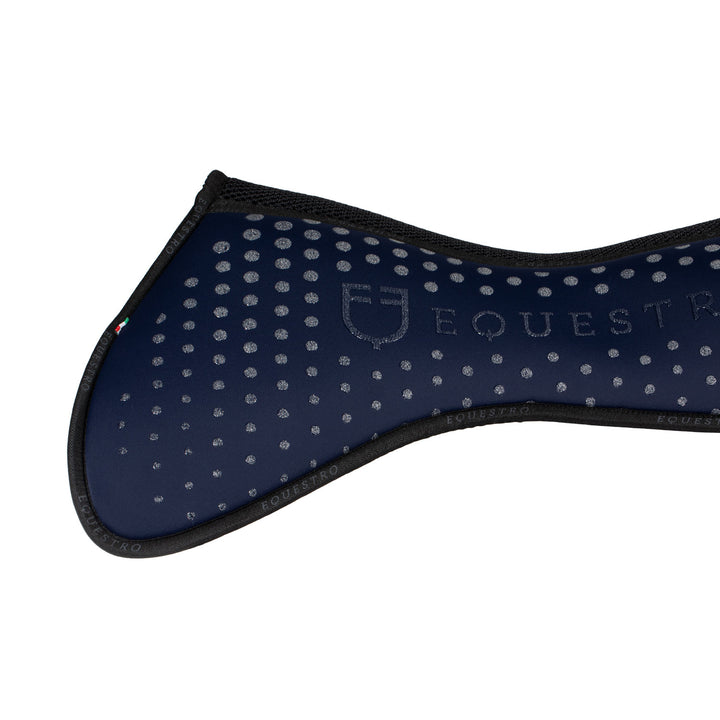 Equestro Memory Foam Glitter Grip Half Pad - Navy/Silver, view 3