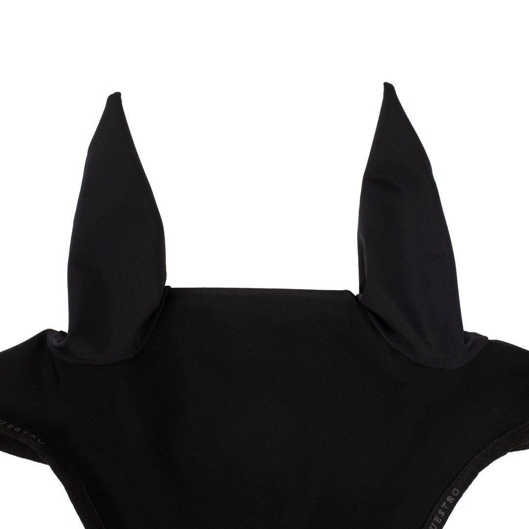 Equestro Technical Fabric Logo Fly Veil - Black, view 2