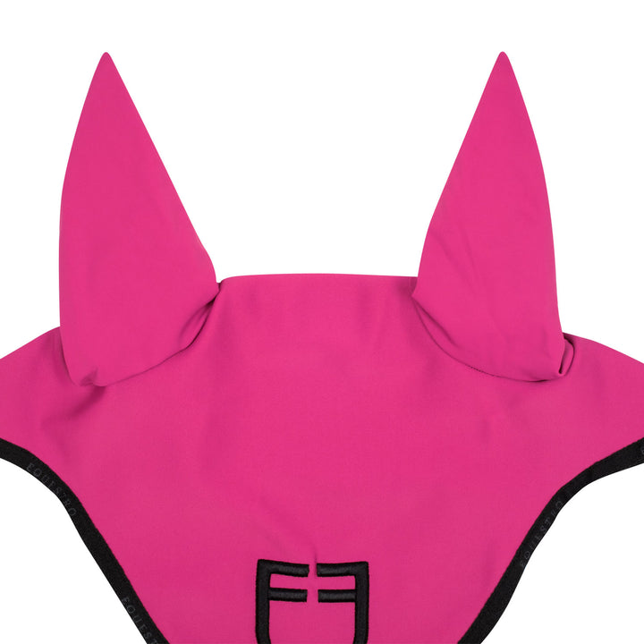 Equestro Technical Fabric Logo Fly Veil - Fuchsia/Black, view 2