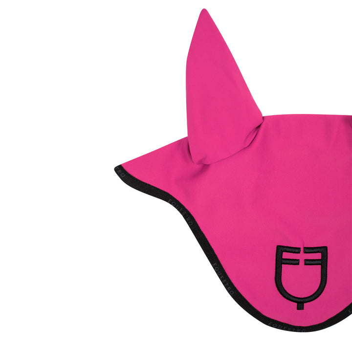 Equestro Technical Fabric Logo Fly Veil - Fuchsia/Black, view 3
