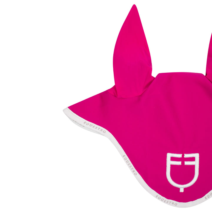 Equestro Technical Fabric Logo Fly Veil - Fuchsia/White, view 3