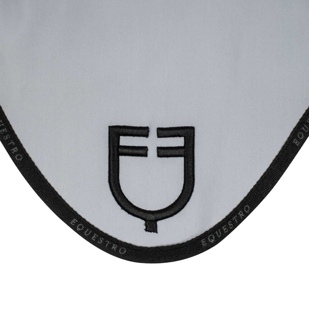 Equestro Technical Fabric Logo Fly Veil - Grey/Black, view 4