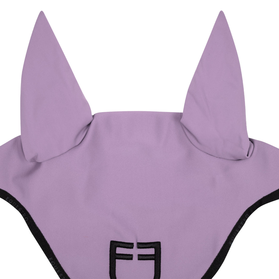 Equestro Technical Fabric Logo Fly Veil - Lilac/Black, view 2