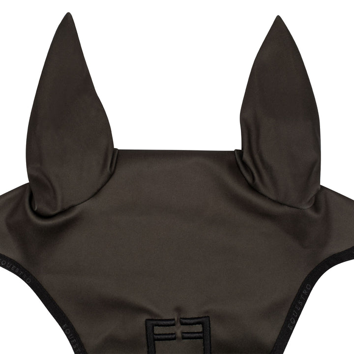 Equestro Technical Fabric Logo Fly Veil - Military Green/Black, view 2