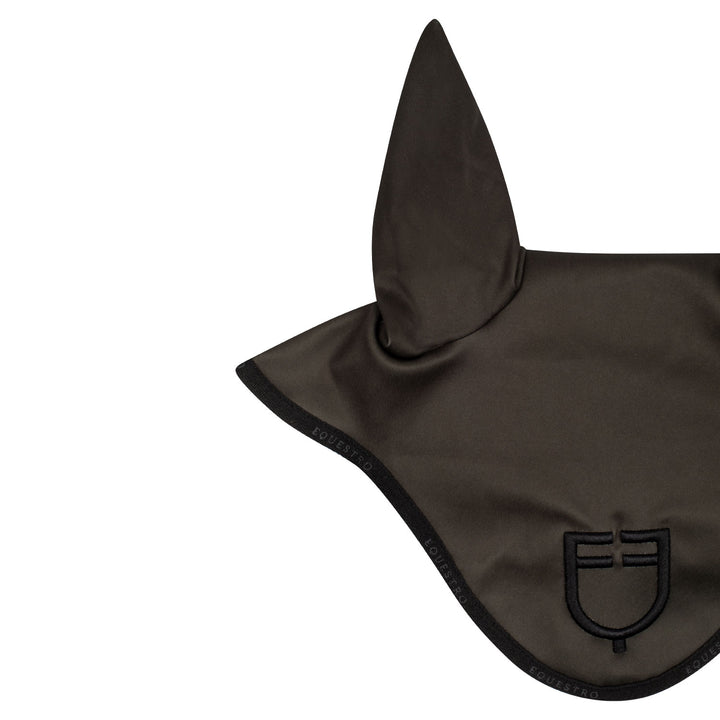Equestro Technical Fabric Logo Fly Veil - Military Green/Black, view 3