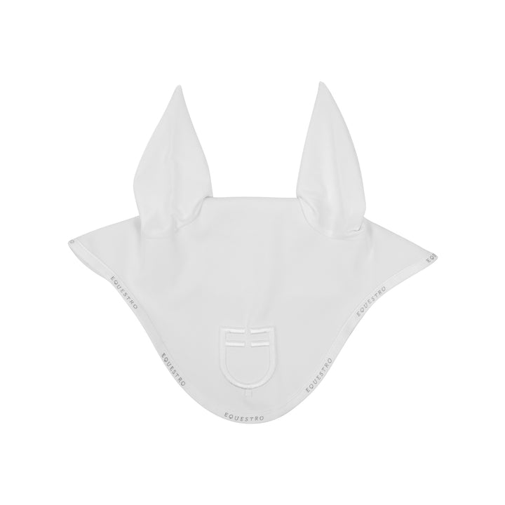 Equestro Technical Fabric Logo Fly Veil - White, view 2