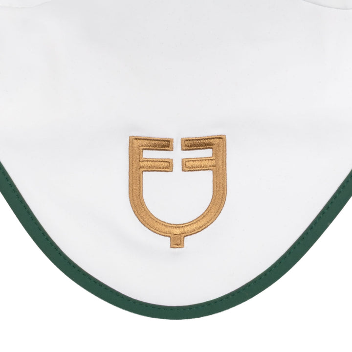 Equestro X FISE 100 Fly Veil - White/Deep Sage Green, view 4
