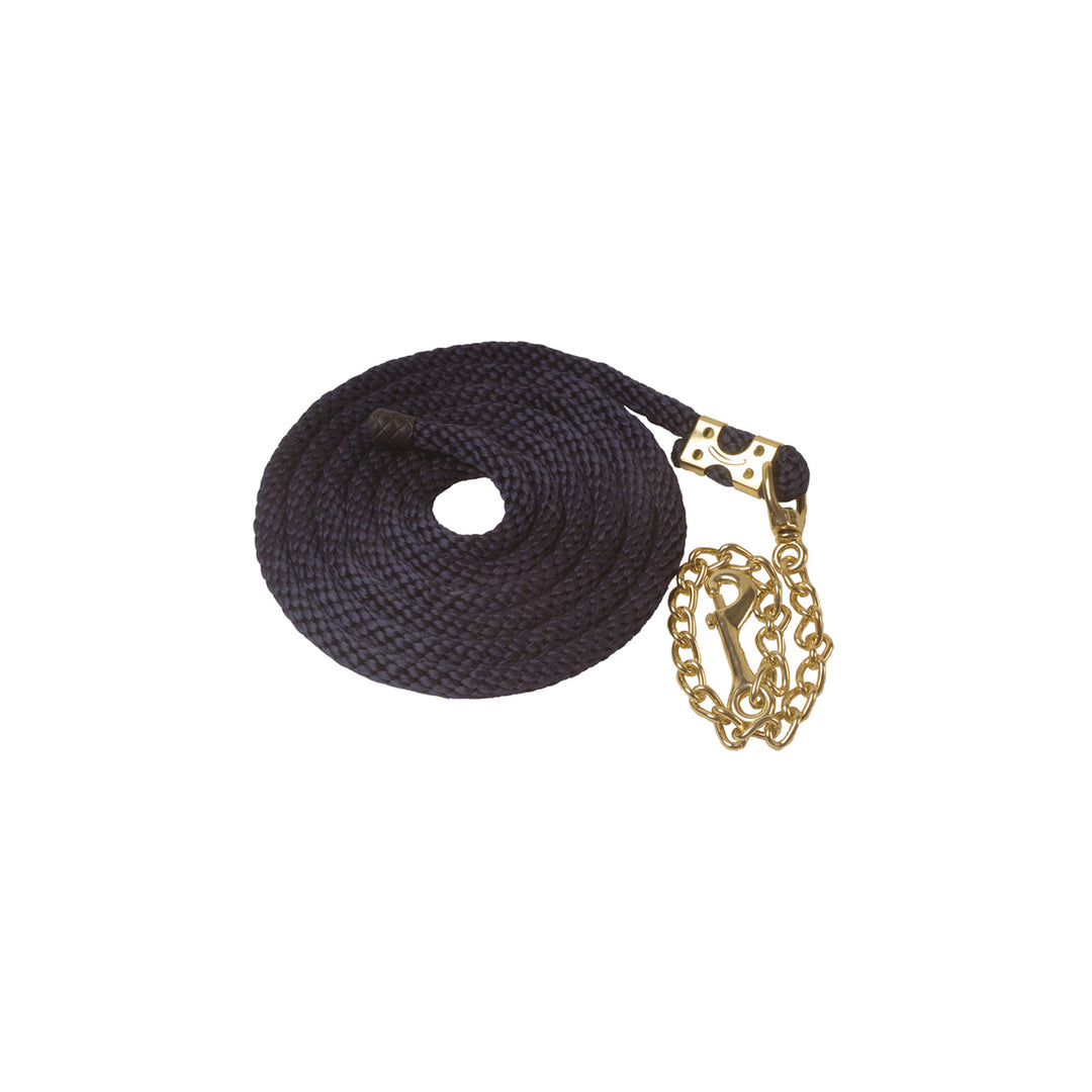 Umbria Equitazione Braided Nylon Lead Rope with Chain, front view