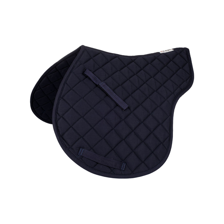 Derby Classic Shaped Jump Saddle Pad - Navy, front view
