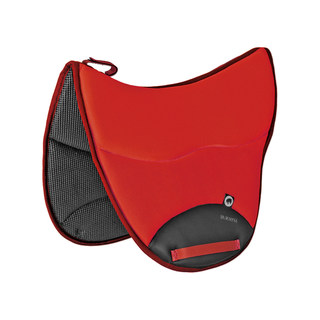 Burioni TTech Sympa Endurance Saddle Pad - Red, front view
