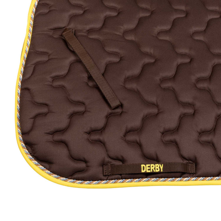 Derby Cotton Saddle Pad - Brown/Multi/Yellow, view 4
