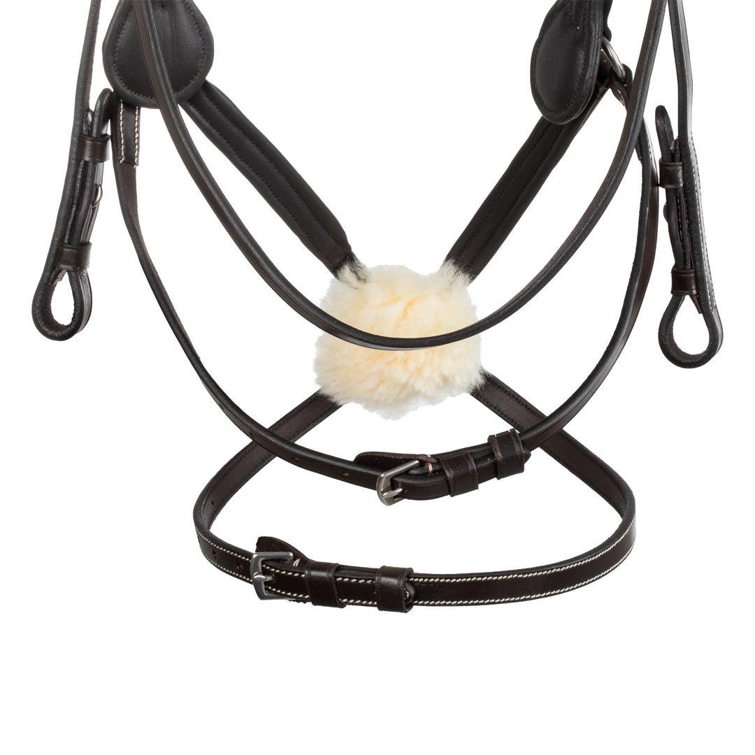 Supreme Mexican Bridle with Anatomical Curved Noseband - Dark Brown, view 6