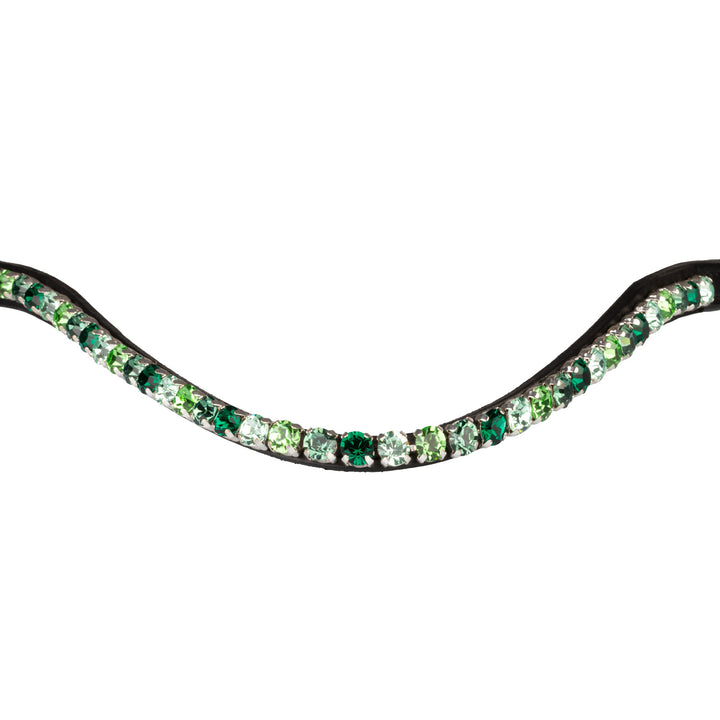Supreme Shade Rhinestone Browband - Black/Green, view 5