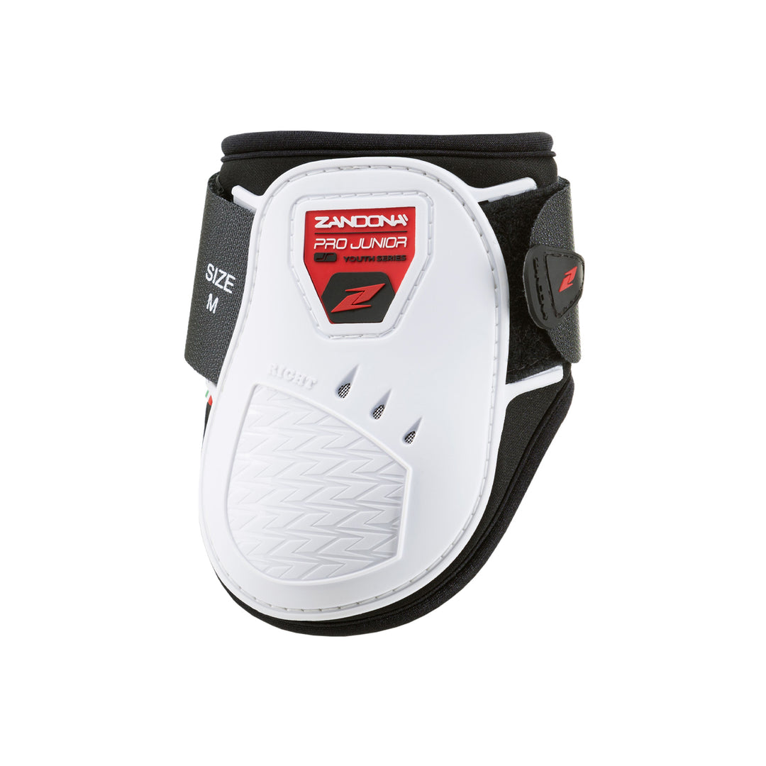 Zandonà Pro Air Junior Fetlock Boots - White, front view